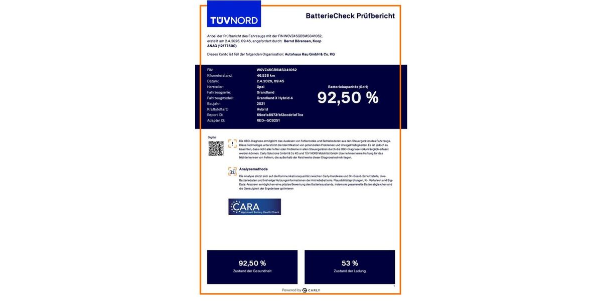 Opel Grandland (X) 46.538 km 21.990 &euro; Brunsbüttel 25541